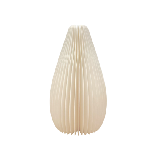 White paper vase