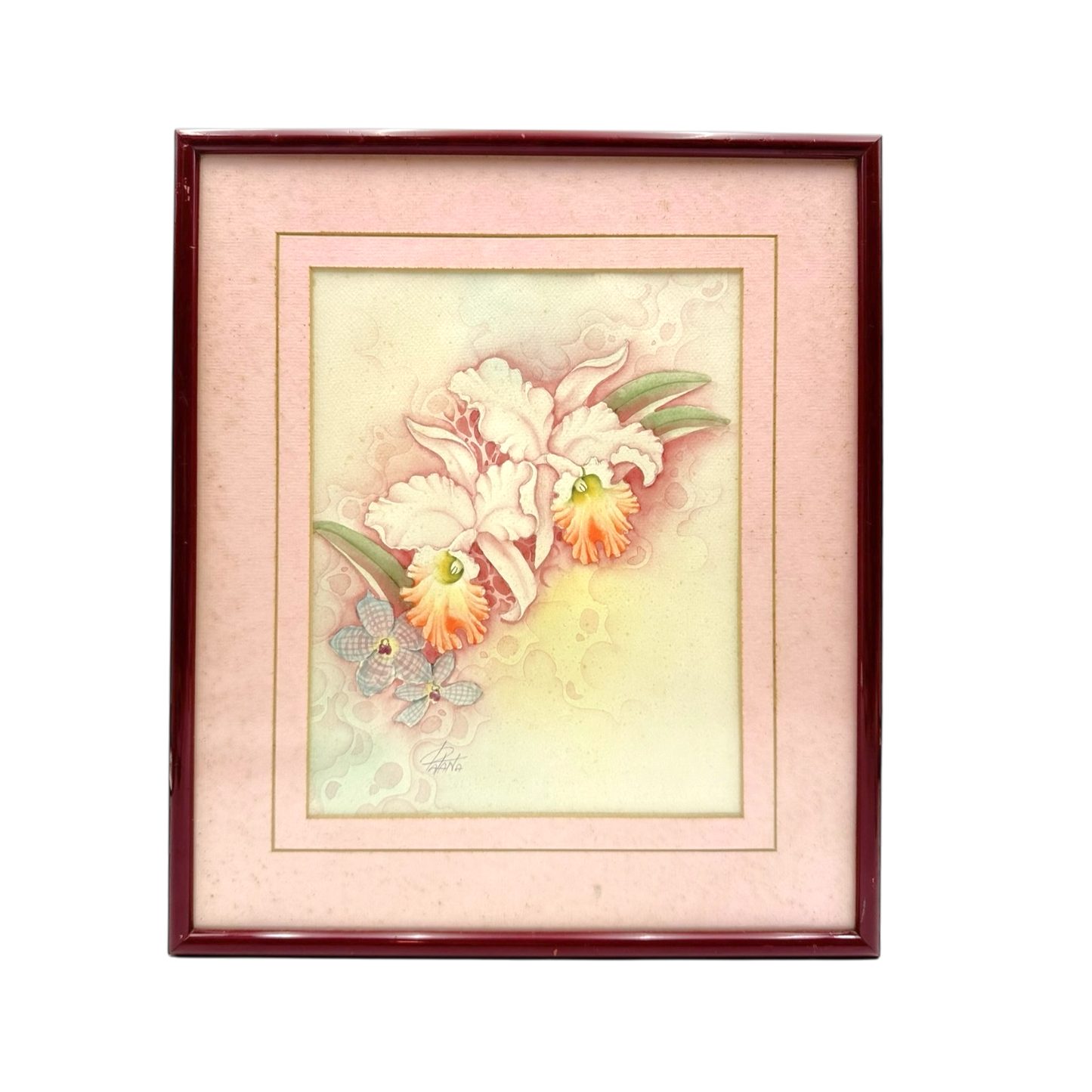 Pink floral painting