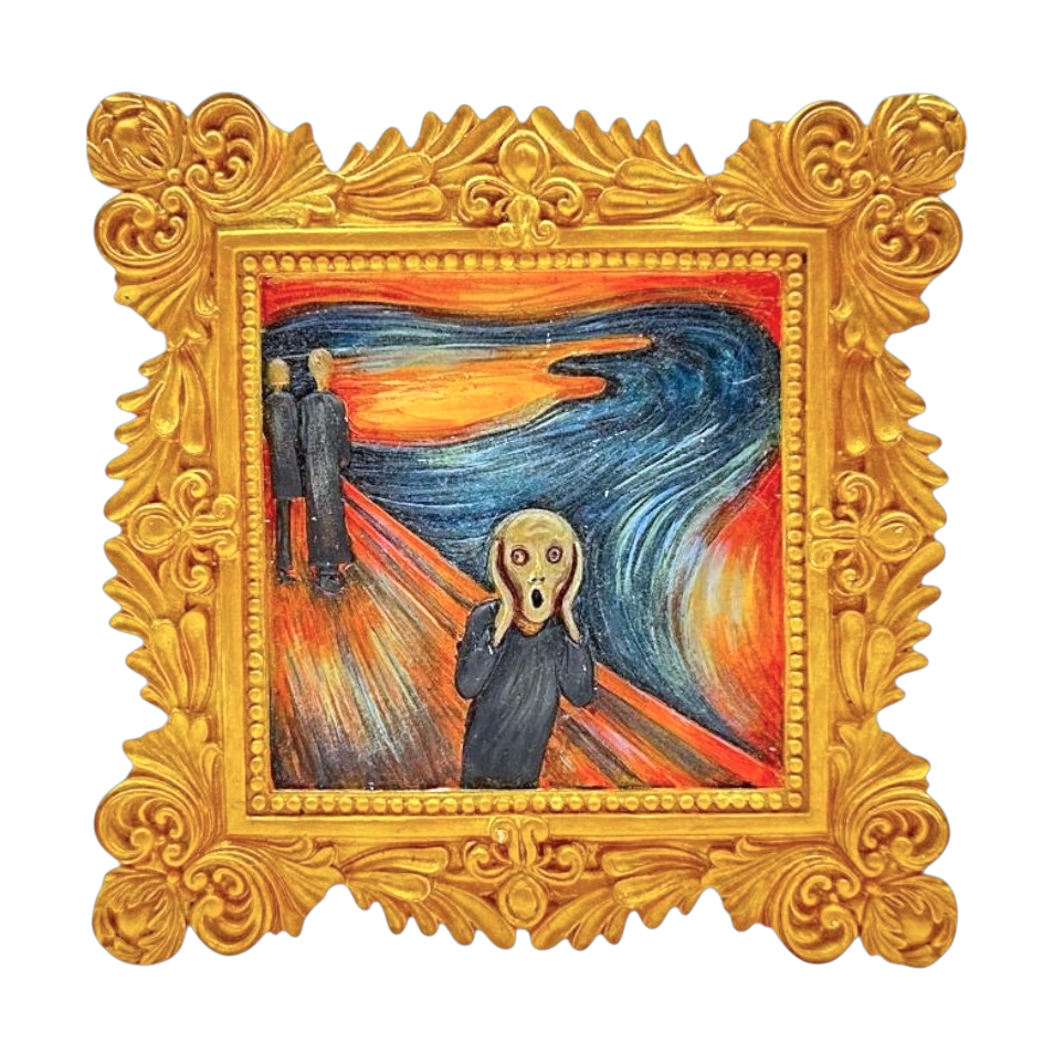 Gold patterned frame