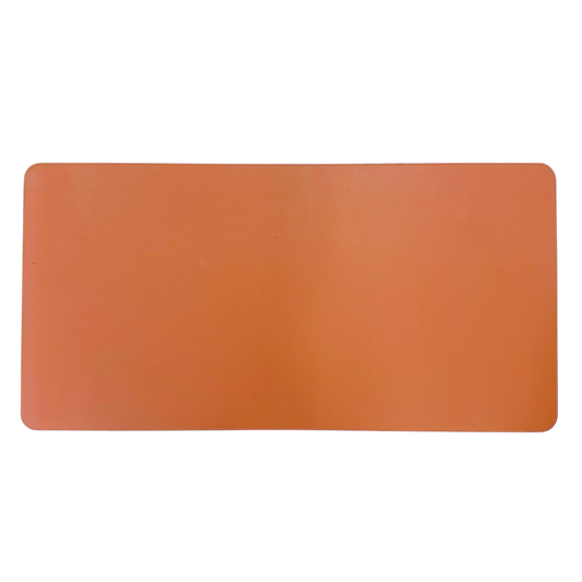 Brown leather mat