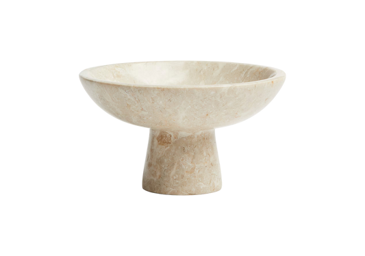 Marble pedestal bowl