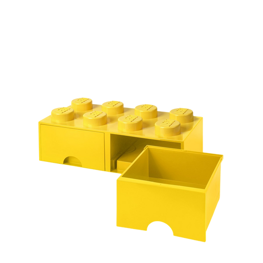 Yellow lego drawers
