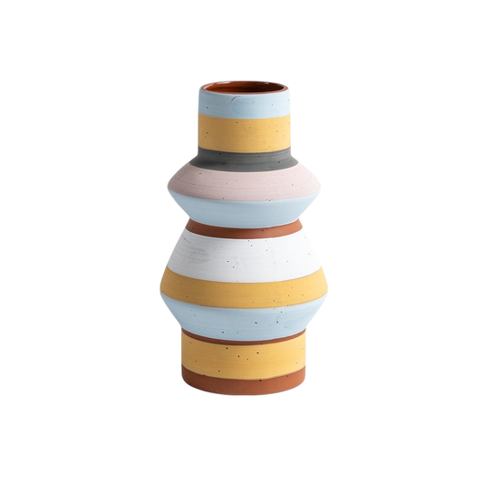 Multi-coloured vase