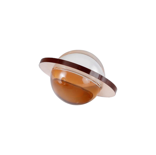 Crystal globe with orange base