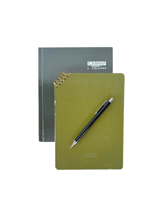 Green notebooks