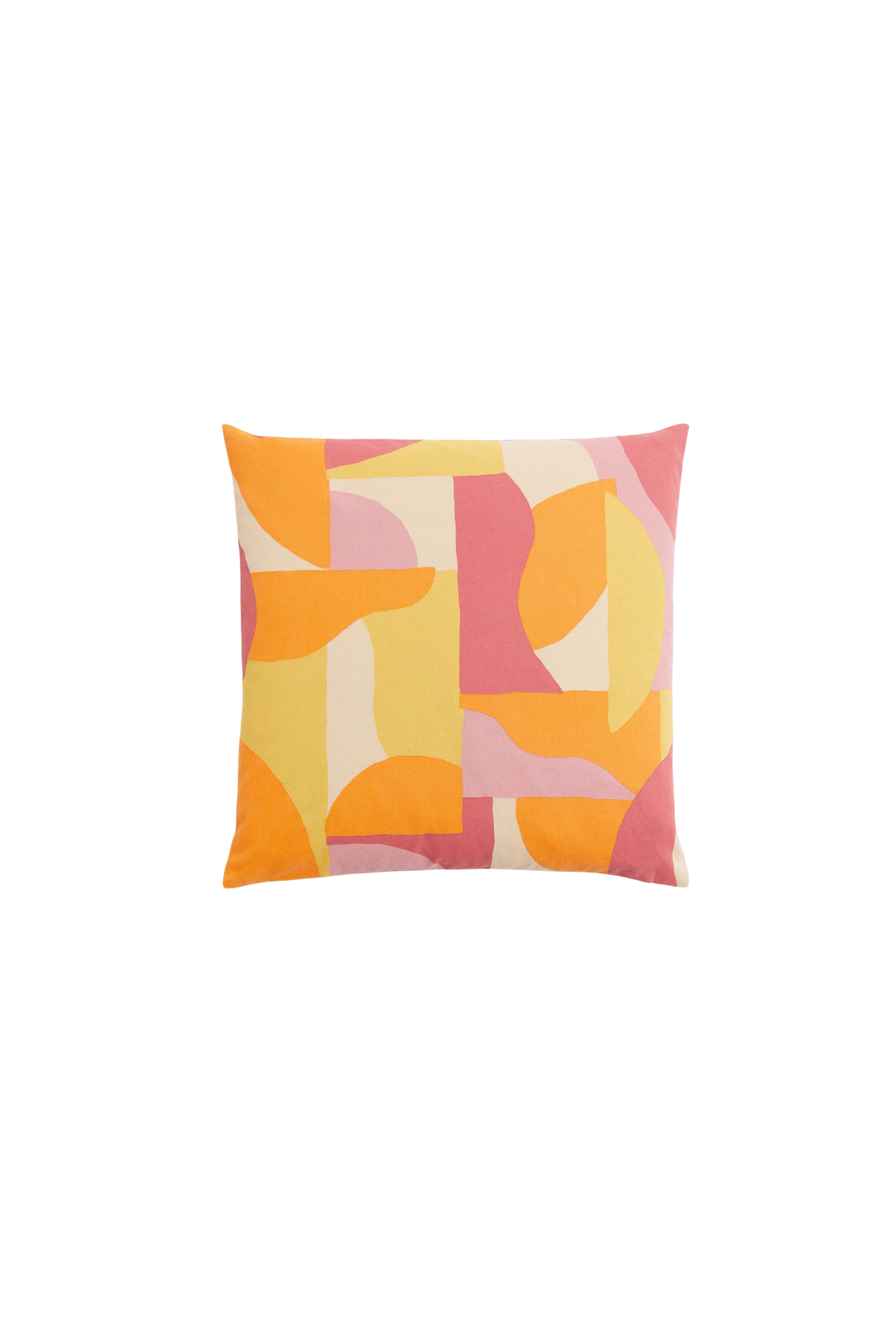 Pink patterned cushion cover