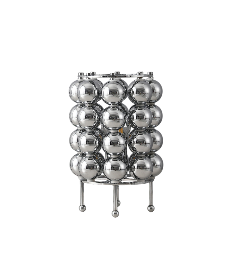 Metal ball table lamp