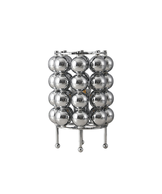 Metal ball table lamp