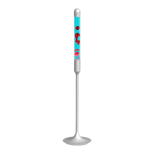 Blue and red lava floor lamp