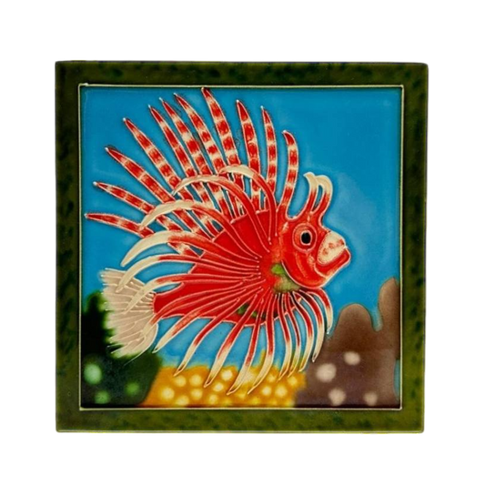 Red fish tile