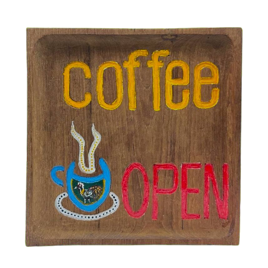 Coffee open sign