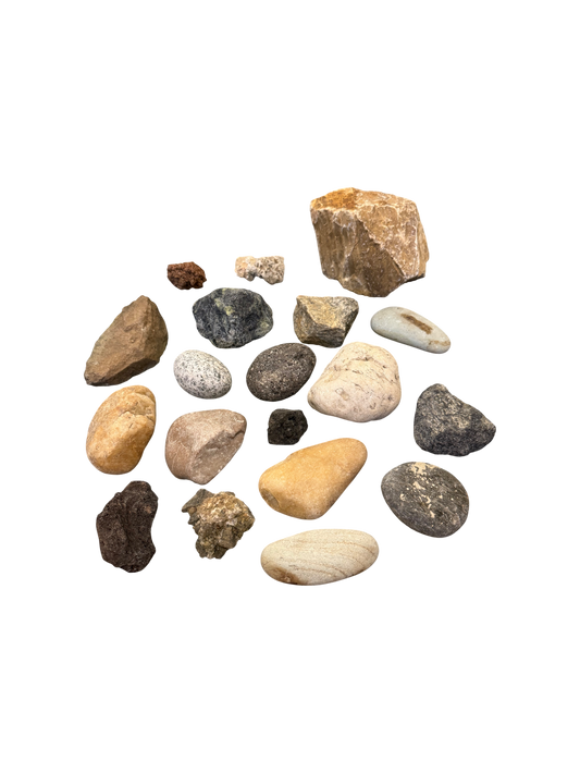 Assorted rocks and pebbles