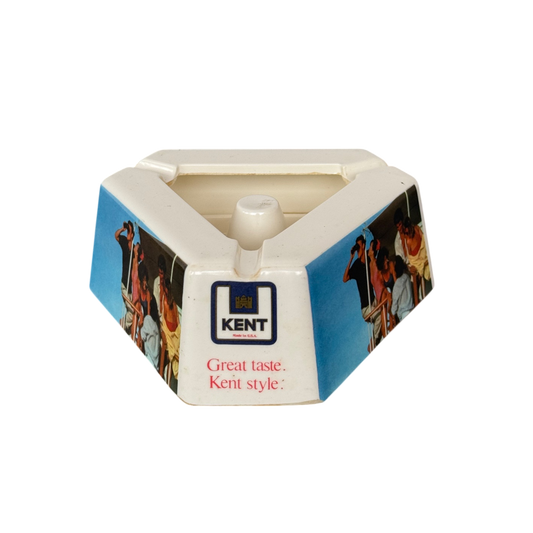 White vintage Kent ashtray